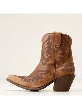 Ariat Womens Chandler Western Boot Naturally Distressed Brown 5.5US B MED New